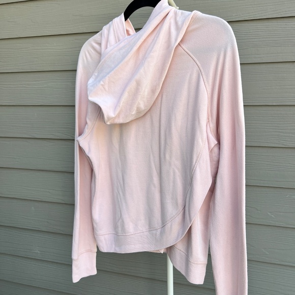 Athleta Blush Pink Lightweight Hoodie Modal Blend Size M - Picture 3 of 5